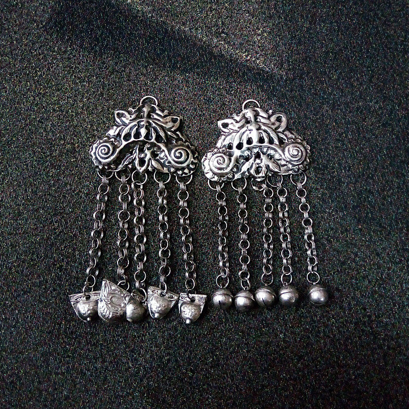 Full 99 ethnic Fenghong trinkets hand - silver diy accessories Butterfly silver films