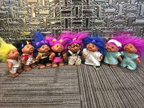 (Rich bean) troll doll antique troll doll 80 classic ugly baby collection potato face ugly baby