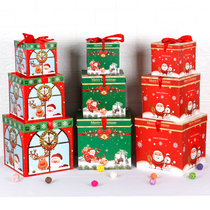 Christmas decoration gift box pile head gift box packaging box activity gift box Christmas tree ornament scene arrangement