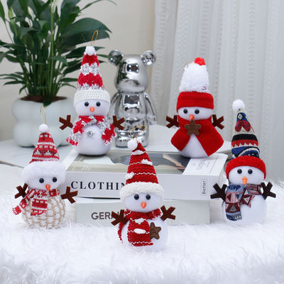 Christmas decorations: mini snowman dolls, Christmas tree hangers, gifts, toys, dolls, photo props
