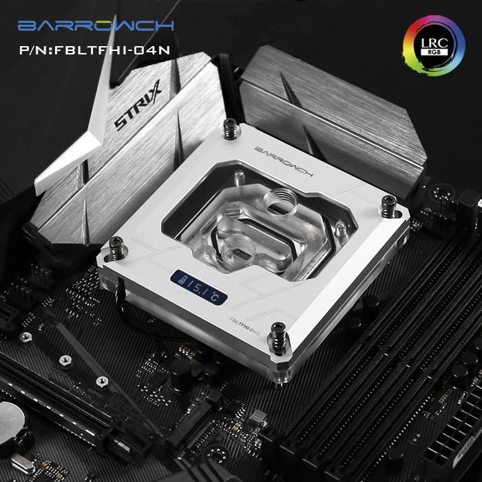 Barrowch INTEL 115X X99 X299 X299 platform number of display CPU water cooling head FBLTFHI-04N