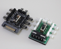 Computer case FAN HUB board FAN HUB support 8 Cooling FAN 3 speed governor can be turned off