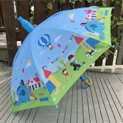 Children's Umbrella Female Kindergarten Children Boy Princess Sunny and Rain Dual Umbrella Baby Long Handle Waterproof Set Semi-automatic Umbrella