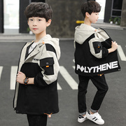 Stick Tiger trẻ em mùa xuân và mùa thu Coat 2020 New Casual áo gió Boy Fashion Trim Body váy.