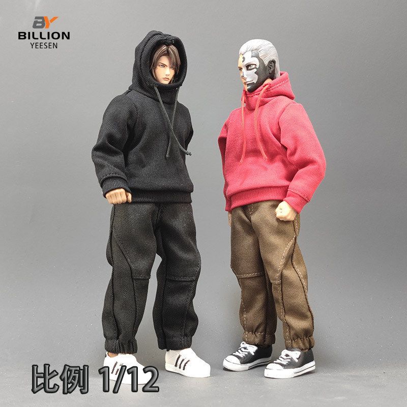 1/12 Trendy Sportswear Hoodie 6inch Movable Action Figure Clothes Hand-Made Doll Model Toy Top 1/12 Trendy Sportswear Hoodie 6inch Movable Action Figure Clothes Hand-Made Doll Model Toy Top