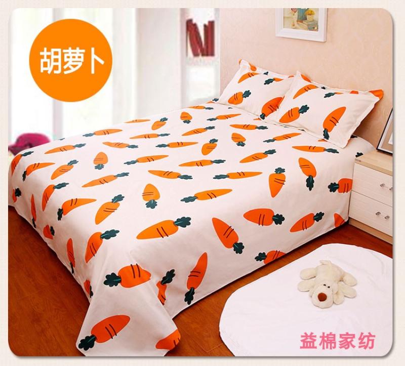 Bốn mùa cotton cũ vải thô hoạt động in một mảnh ba mảnh 100% cotton vải tươi toning và thấm mồ hôi thảm nỉ trải giường