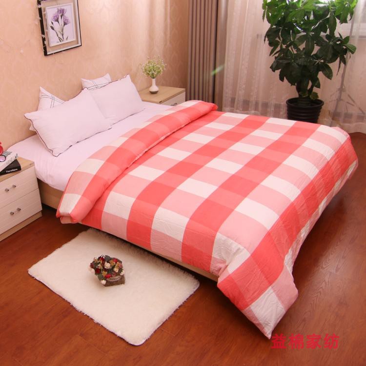 Giặt bông siêu mềm chăn bốn mùa làm mới thoáng khí chăn twill vải dày hoạt động in nhuộm thoải mái và bền chăn điều hòa