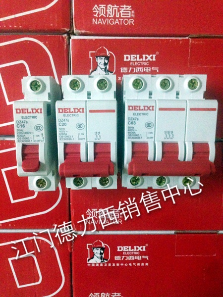 Original new Delixi DELIXI pilot series small circuit breaker DZ47s 1A-63A