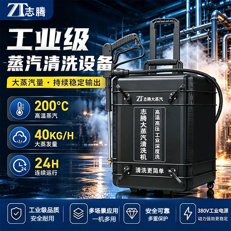 Leshan Zhiteng High-Temperature Industrial Steam Cleaning Machine for Air Conditioning, Oil Fume, High-Pressure Cleaning, Household Appliances, Multi-Functional Commercial Equipment Leshan Zhiteng High-Temperature Industrial Steam Cleaning Machine for Air Conditioning, Oil Fume, High-Pressure Cleaning, Household Appliances, Multi-Functional Commercial Equipment