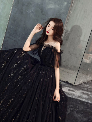 Black evening dress, 2021 collection, 18 years