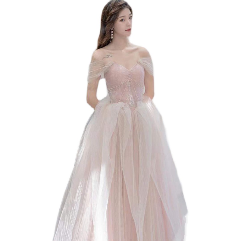 Fuchsia elegant evening dress for elementary school students Fuchsia elegant evening dress for elementary school students