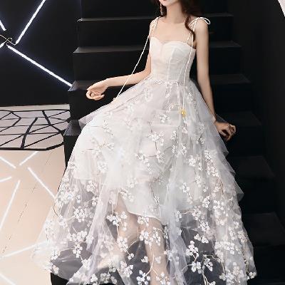 Evening dress, skirt, white long wedding dress, 2021 collection, lifting effect Evening dress, skirt, white long wedding dress, 2021 collection, lifting effect