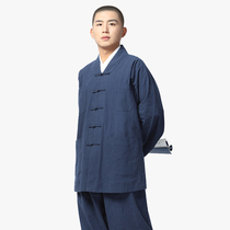 尚远棉麻全棉水洗棉僧服和尚服短褂小褂僧衣套装僧装春秋夏透气