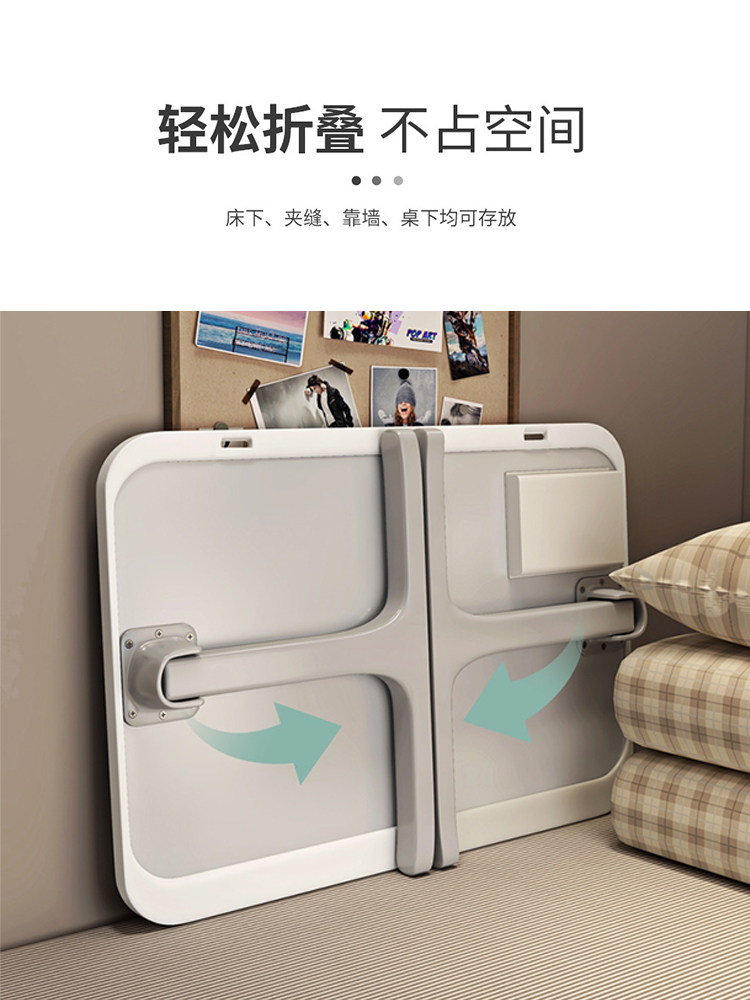 Foldable Bed Table, Simple Design for Students and Children, Dormitory Bed Desk for Writing, Homework, Studying, Home Use, Bay Window, Lazy Bedroom Bed Computer Desk, Office Small Table, Lap Desk