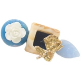 Синяя заколка для волос, оригинальное звездное небо в форме цветка, DIY