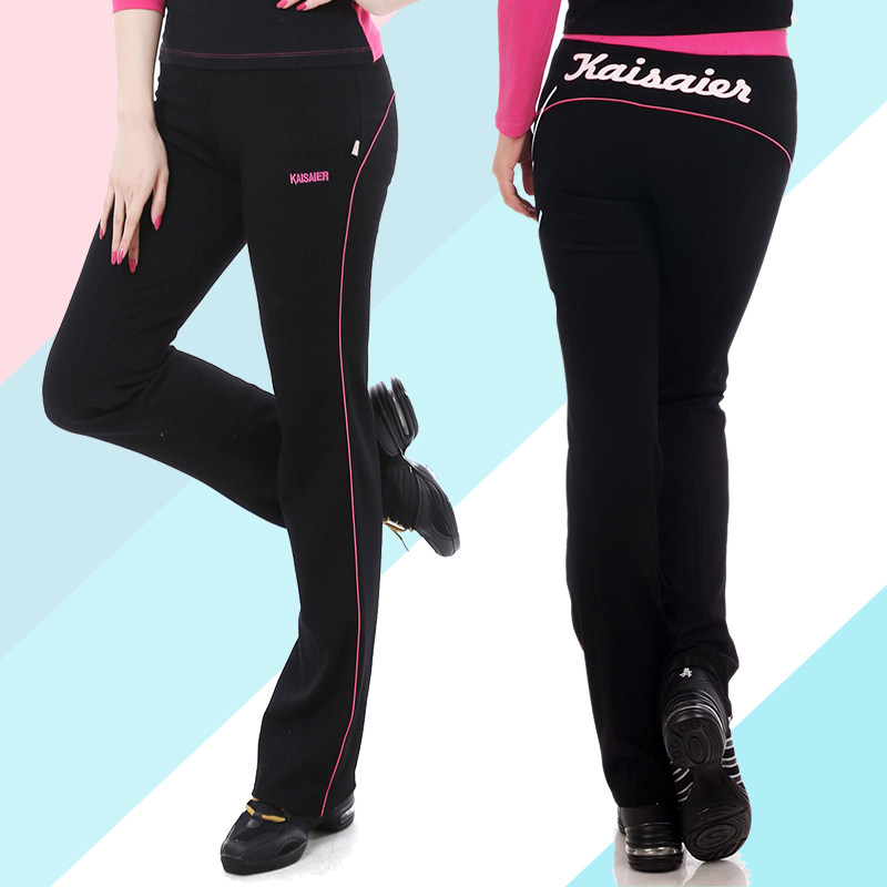 New Spring Autumn Square Dance Long Pants Women's Sports Pants Plus Mast Size Dance Pants Elastic Comfort Workout Body Long Pants
