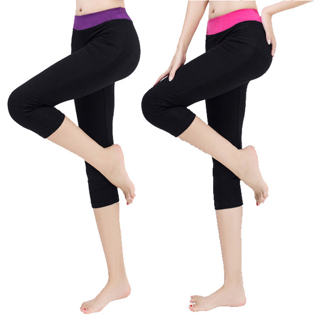 Modale yoga tight pants summer new speed dry training Jump running fitness elastic 70% sports pants women