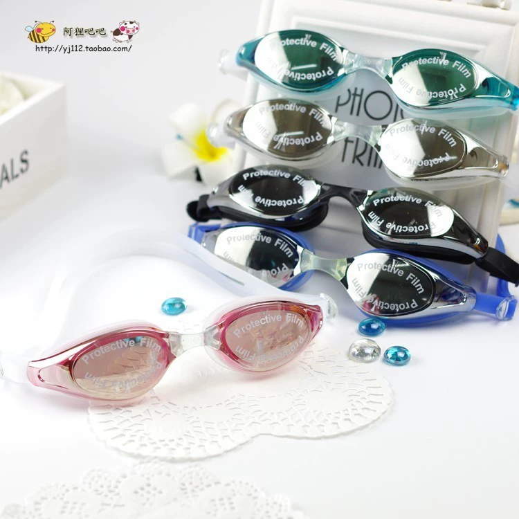 Shu Man kính bơi nam và nữ kính bơi chống tia cực tím gửi nút tai trẻ em lớn người lớn kính bơi chống sương mù độ nét cao không thấm nước - Goggles