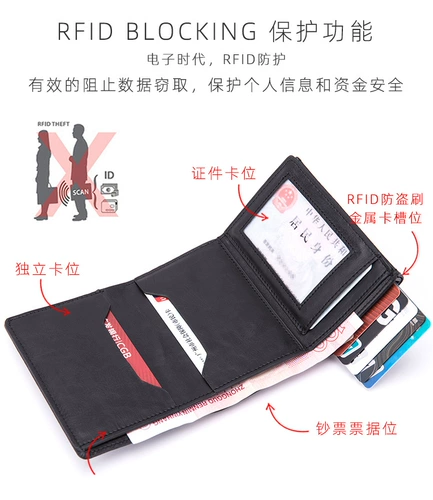 Антимагнитный универсальный полиуретановый металлический бумажник, анти-кража