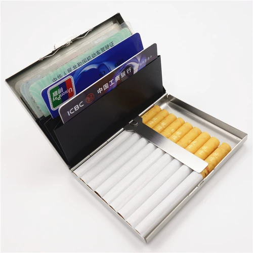 Металлическая вместительная и большая сумка для документов из нержавеющей стали для водительских прав, картхолдер, кошелек, модернизированная версия