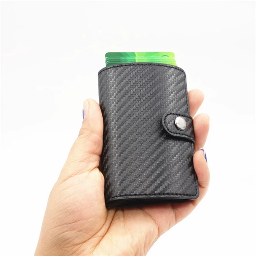 Металлический картхолдер, антимагнитный бумажник подходит для мужчин и женщин для визитных карточек, анти-кража