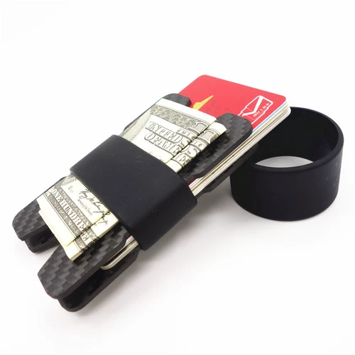 Антимагнитный золотой зажим из углеродного волокна, картхолдер, ультратонкий кошелек, система хранения для визитных карточек, новая коллекция, анти-кража