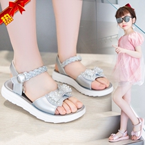Girls Net Red Fried Street Sandals 2022 this years new fashion princess beach shoes summer big child soft sole
