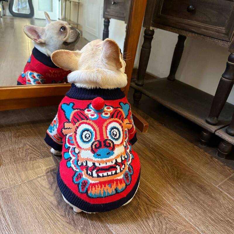Small Dog Clothes Pet Teddy Bichon Schnauzer Small Breed Autumn and Winter Style 3D Lucky Unicorn Two-Legged Sweater Small Dog Clothes Pet Teddy Bichon Schnauzer Small Breed Autumn and Winter Style 3D Lucky Unicorn Two-Legged Sweater