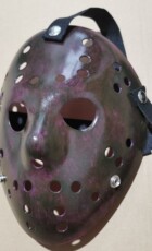 Карнавальная маски 新款作旧紫杰森面具＋骷髅头把流血玩具刀套装万圣节游戏扮演道具