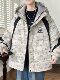 Winter Youth Hong Kong Style Fleece-Lined Warm Jacket Student Trendy Brand Fashion Thick Workwear Cotton Coat for Big Boys