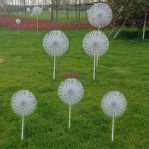 Outdoor garden dandelion sculpture metal ornaments Park Landing landscape courtyard garden decoration crafts decoration