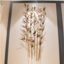Chinese New wrought iron creative bamboo wall Wall Wall in style decoration living room sofa background wall pendant