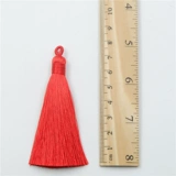 Короткий плавный изысканный аксессуар с кисточками, подвеска, из полиэстера