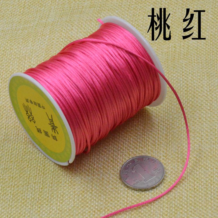 Trung Quốc thắt nút dây ngọc bích thứ 7 dây bện 1,5mm DIY vòng đeo tay mặt dây đỏ dây thừng mua hai tặng một - Vòng đeo tay Clasp vòng mã não