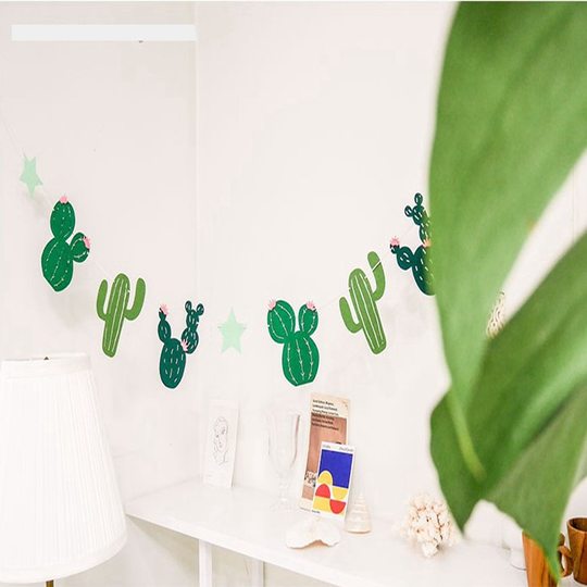 Ins Корейская версия кактус латте арт зеленый детский малыш