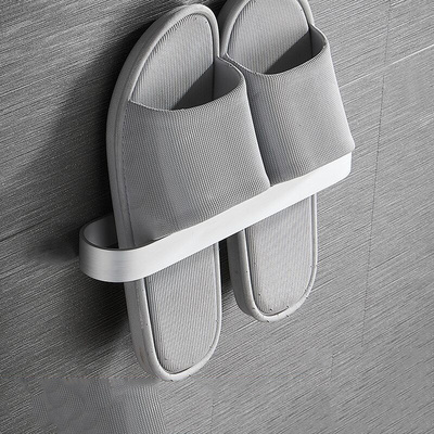 【申梵】太空铝免打孔浴室拖鞋架