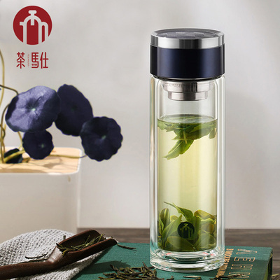 【富光】双层茶水分离玻璃杯318ML