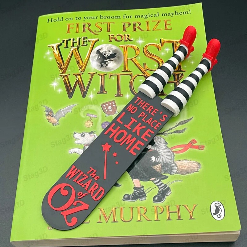 Cross-Border 3D Creative Quirky Reading Bookmark Card, Three-Dimensional Red High-Heeled Shoe Bookmark, Easter Gift