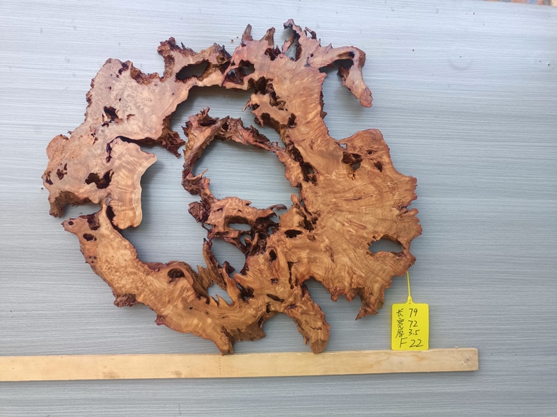 Wabi-Sabi Style Solid Wood Pendant, Weathered Tree Root Soft Decoration, Wood Grain, Tree Rings, Natural Wood DIY Hollow Decoration, Moss Tree Hole