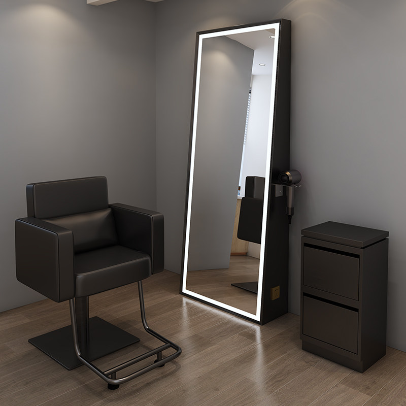 Hair salon special mirror net red hair salon special hair mirror Stainless steel hair cut hot dye double-sided floor-to-ceiling mirror