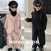 Childrens dress suit autumn and winter new boys suit suit handsome host catwalk piano performance suit suit suit