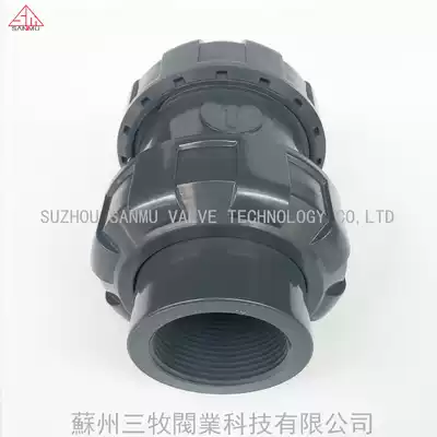 UPVC double-by-order internal thread check valve PVC live check valve BILATERAL internal thread check valve 20-63