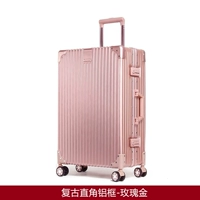 Антикварная прямоугольная алюминиевая рама, розовое золото.