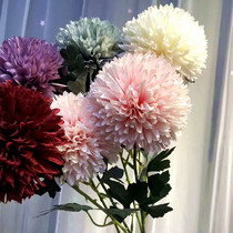 Single onion ball flower ball embroidered ball flower fake floral silk flower retro European style vase soft dress floral design home decoration