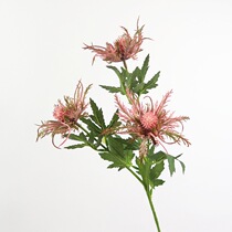 Upscale emulation Flower American field Garden Wind single branch Wild Spurs flower arrangement Flower Arrangement Swing Piece Creative Living Room Restaurant Decoration Green Plant