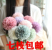 French dandelion fake flower simulation flower living room decoration flower bouquet swinging piece French style show ball Pandora dandelion restaurant