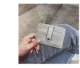 Phiên bản 2017 mới của Hàn Quốc về ví nhỏ đơn giản Ví da phong cách Vintage ví da nữ mini card ngắn ví vascara