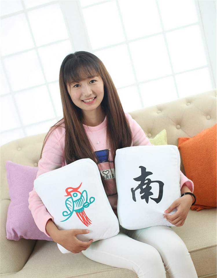 Gối Mahjong cá tính Đồ chơi sang trọng Búp bê Dice Fortune Gối của Doll Ragdoll Quà tặng sinh nhật - Đồ chơi mềm gấu bông hero team
