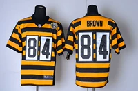 NFL Football Jersey Pittsburgh Steelers Pittsburgh Steelers 84 # BROWN Elite Edition rugby bond