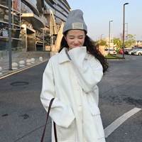 Thu đông nữ 2018 phiên bản Hàn Quốc mới của áo len dài tay màu trơn, áo len dài tay cho học sinh áo khoác đẹp
